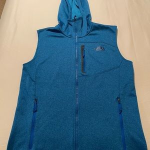 North Face blue vest